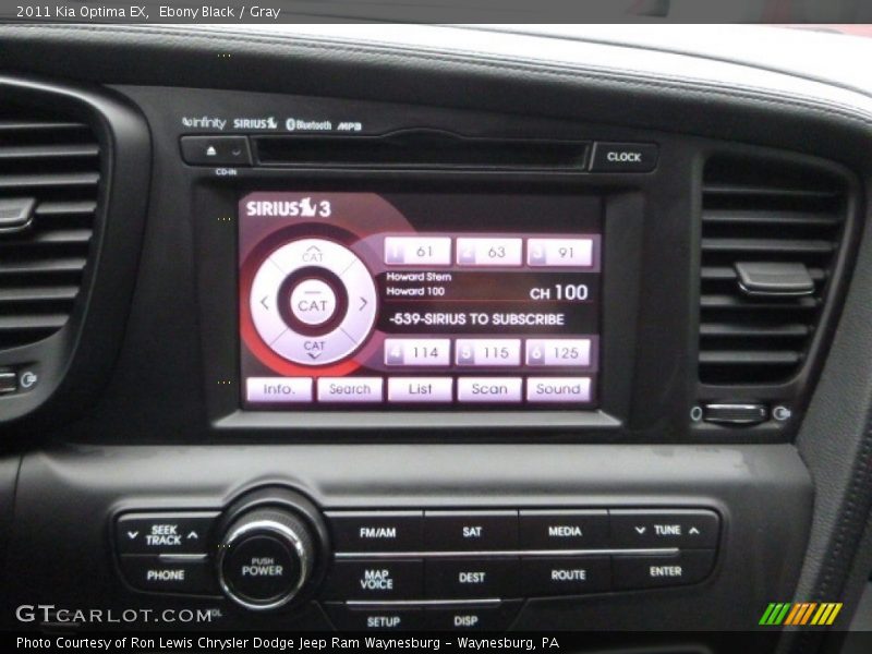Ebony Black / Gray 2011 Kia Optima EX