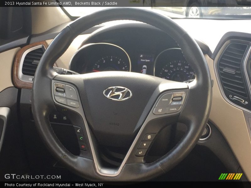 Becketts Black / Saddle 2013 Hyundai Santa Fe Limited AWD