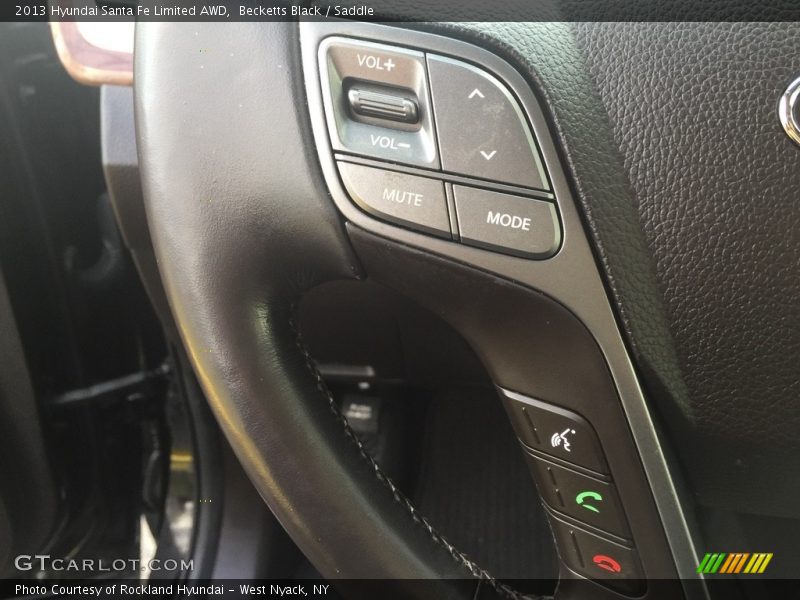 Becketts Black / Saddle 2013 Hyundai Santa Fe Limited AWD