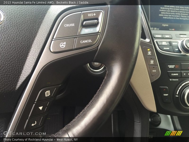 Becketts Black / Saddle 2013 Hyundai Santa Fe Limited AWD