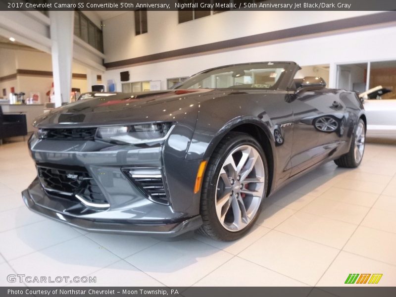 Nightfall Gray Metallic / 50th Anniversary Jet Black/Dark Gray 2017 Chevrolet Camaro SS Convertible 50th Anniversary