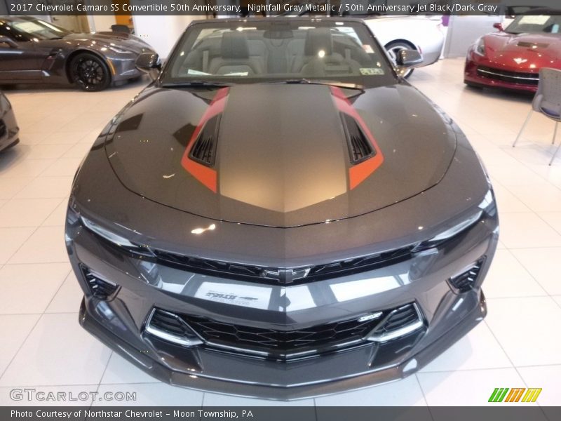Nightfall Gray Metallic / 50th Anniversary Jet Black/Dark Gray 2017 Chevrolet Camaro SS Convertible 50th Anniversary
