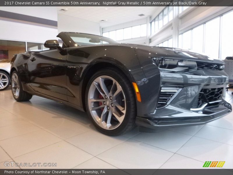 Nightfall Gray Metallic / 50th Anniversary Jet Black/Dark Gray 2017 Chevrolet Camaro SS Convertible 50th Anniversary