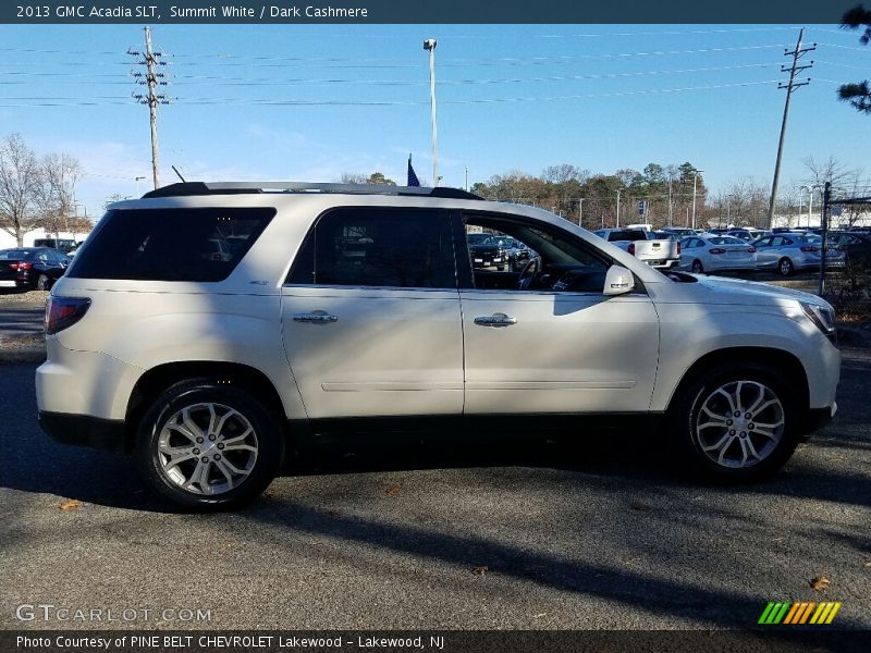 Summit White / Dark Cashmere 2013 GMC Acadia SLT