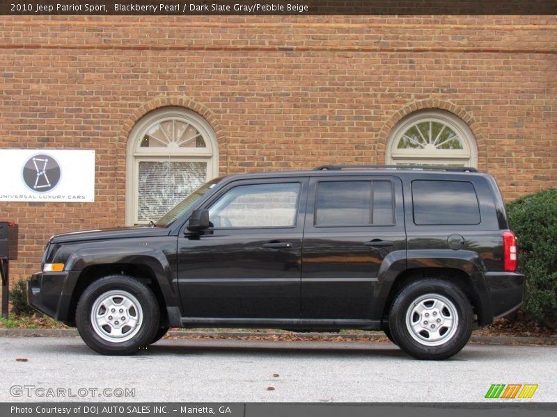 Blackberry Pearl / Dark Slate Gray/Pebble Beige 2010 Jeep Patriot Sport