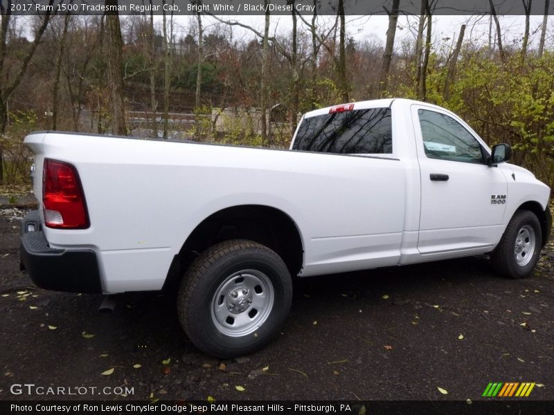 Bright White / Black/Diesel Gray 2017 Ram 1500 Tradesman Regular Cab