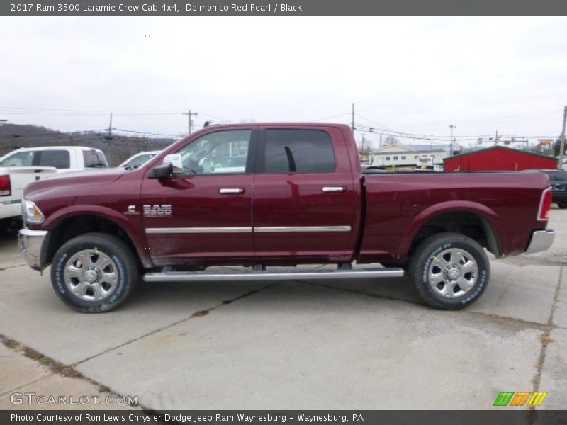 Delmonico Red Pearl / Black 2017 Ram 3500 Laramie Crew Cab 4x4