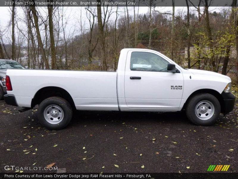 Bright White / Black/Diesel Gray 2017 Ram 1500 Tradesman Regular Cab