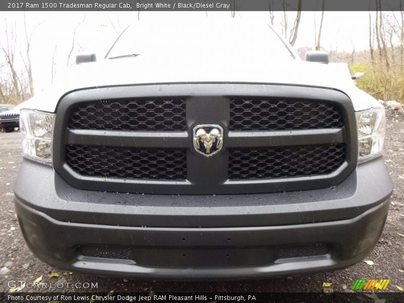 Bright White / Black/Diesel Gray 2017 Ram 1500 Tradesman Regular Cab