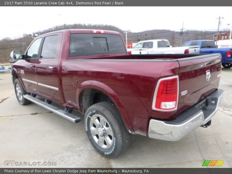 Delmonico Red Pearl / Black 2017 Ram 3500 Laramie Crew Cab 4x4
