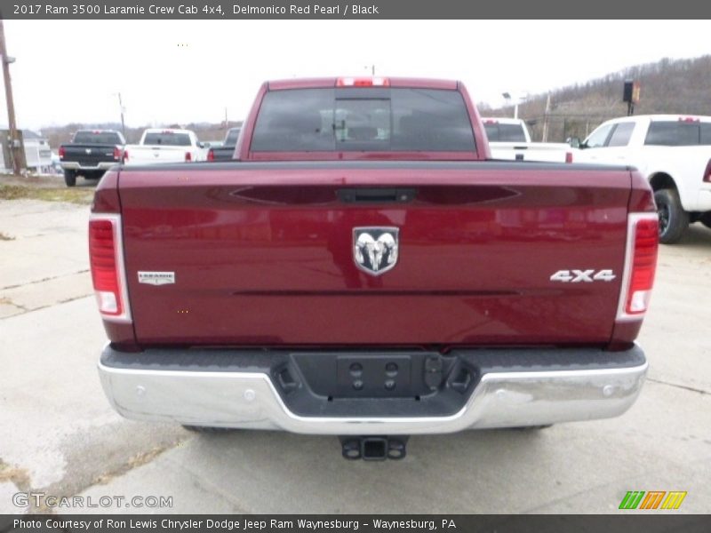 Delmonico Red Pearl / Black 2017 Ram 3500 Laramie Crew Cab 4x4