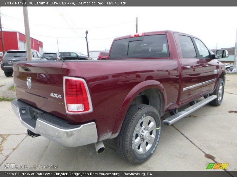 Delmonico Red Pearl / Black 2017 Ram 3500 Laramie Crew Cab 4x4