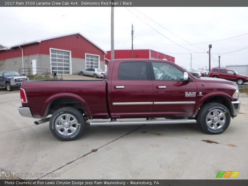 Delmonico Red Pearl / Black 2017 Ram 3500 Laramie Crew Cab 4x4