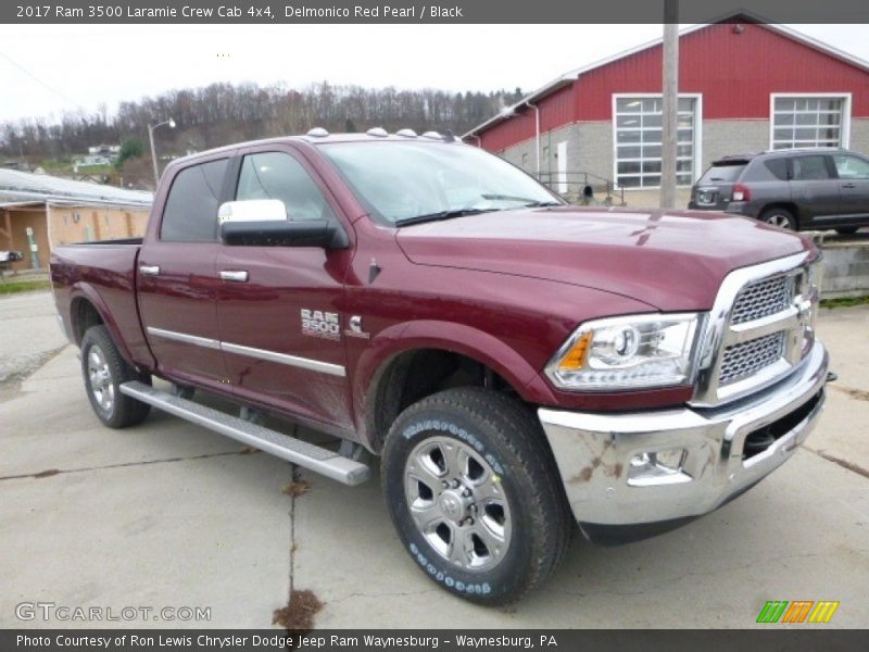 Delmonico Red Pearl / Black 2017 Ram 3500 Laramie Crew Cab 4x4