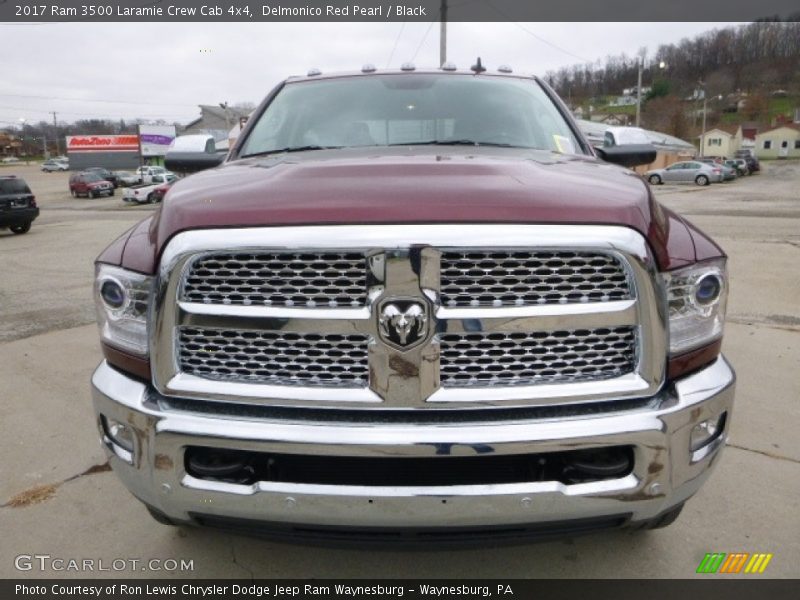 Delmonico Red Pearl / Black 2017 Ram 3500 Laramie Crew Cab 4x4