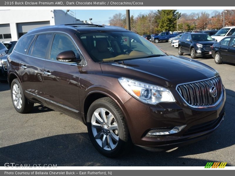Dark Chocolate Metallic / Choccachino/Cocoa 2016 Buick Enclave Premium AWD