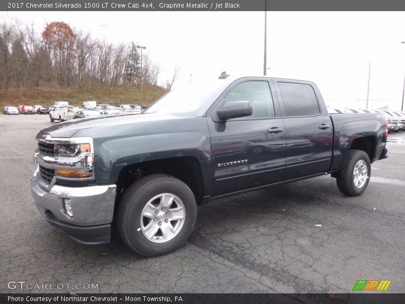 Graphite Metallic / Jet Black 2017 Chevrolet Silverado 1500 LT Crew Cab 4x4