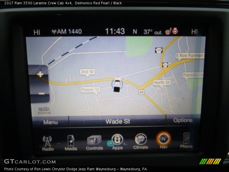 Delmonico Red Pearl / Black 2017 Ram 3500 Laramie Crew Cab 4x4