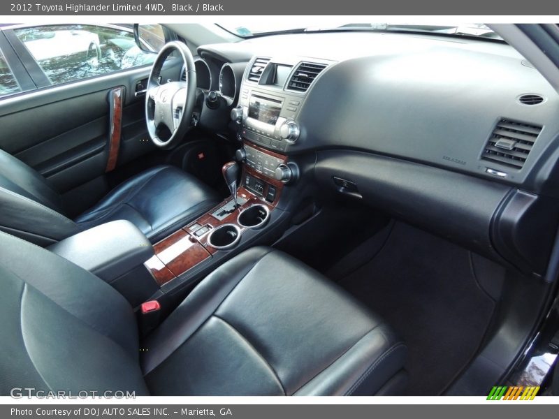 Black / Black 2012 Toyota Highlander Limited 4WD