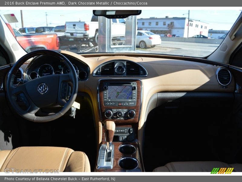 Dark Chocolate Metallic / Choccachino/Cocoa 2016 Buick Enclave Premium AWD