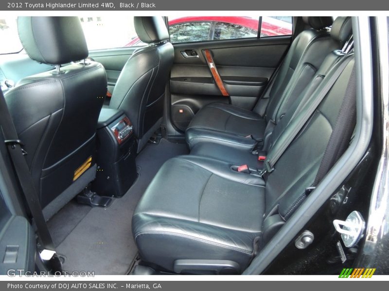 Black / Black 2012 Toyota Highlander Limited 4WD