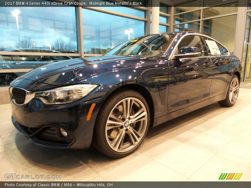 Midnight Blue Metallic / Black 2017 BMW 4 Series 440i xDrive Gran Coupe