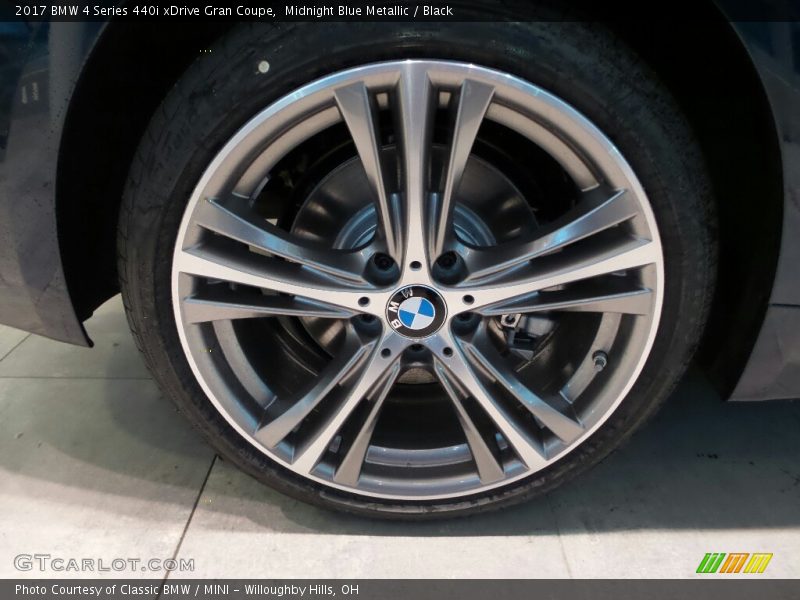 Midnight Blue Metallic / Black 2017 BMW 4 Series 440i xDrive Gran Coupe