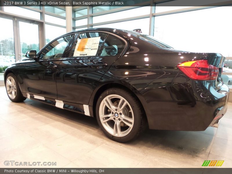 Black Sapphire Metallic / Black 2017 BMW 3 Series 340i xDrive Sedan