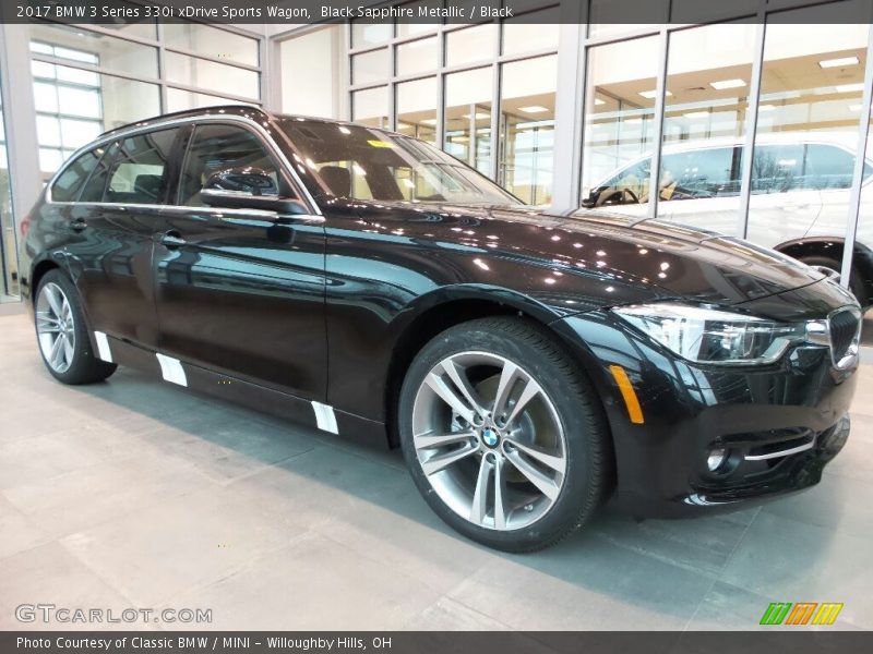 Black Sapphire Metallic / Black 2017 BMW 3 Series 330i xDrive Sports Wagon