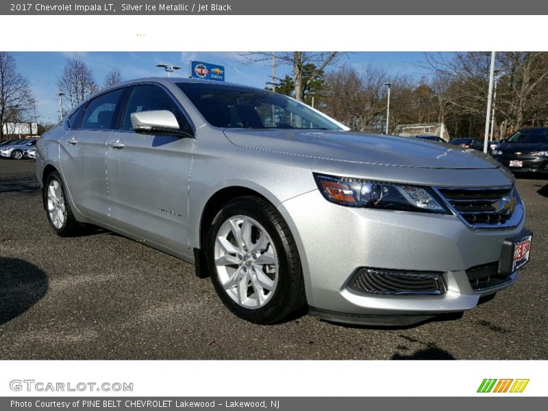 Silver Ice Metallic / Jet Black 2017 Chevrolet Impala LT
