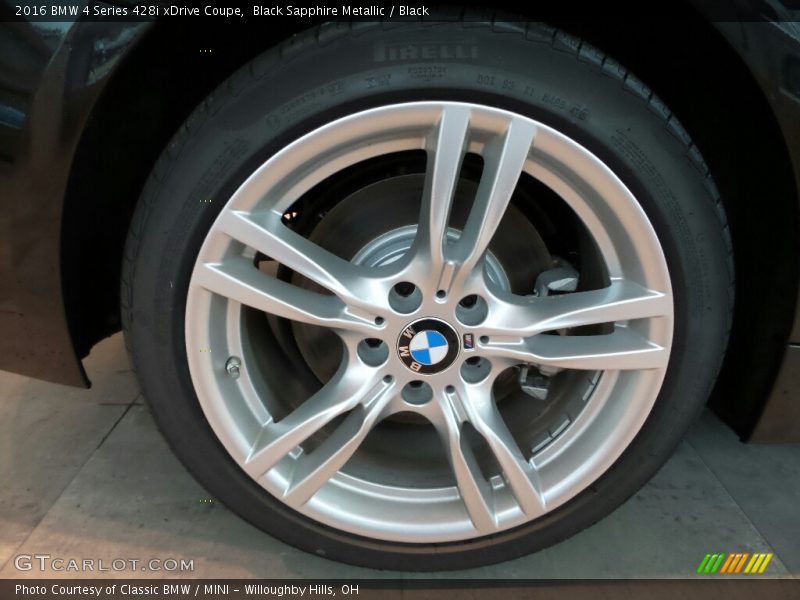 Black Sapphire Metallic / Black 2016 BMW 4 Series 428i xDrive Coupe