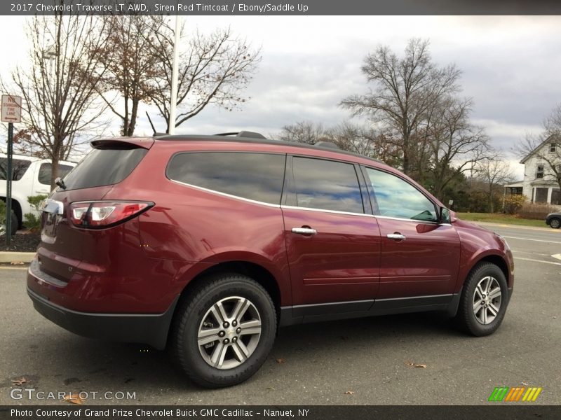 Siren Red Tintcoat / Ebony/Saddle Up 2017 Chevrolet Traverse LT AWD