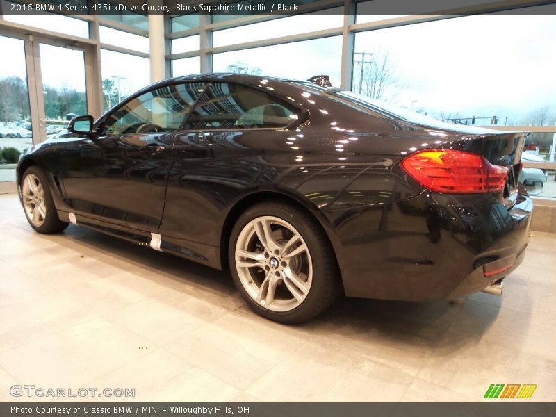 Black Sapphire Metallic / Black 2016 BMW 4 Series 435i xDrive Coupe