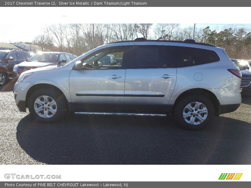 Silver Ice Metallic / Dark Titanium/Light Titanium 2017 Chevrolet Traverse LS