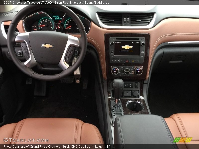 Siren Red Tintcoat / Ebony/Saddle Up 2017 Chevrolet Traverse LT AWD