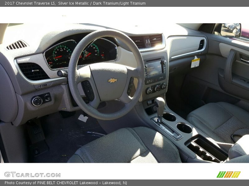 Silver Ice Metallic / Dark Titanium/Light Titanium 2017 Chevrolet Traverse LS