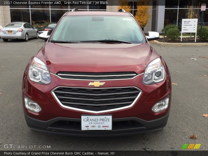 Siren Red Tintcoat / Jet Black 2017 Chevrolet Equinox Premier AWD