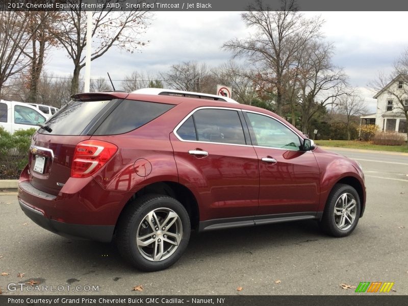 Siren Red Tintcoat / Jet Black 2017 Chevrolet Equinox Premier AWD
