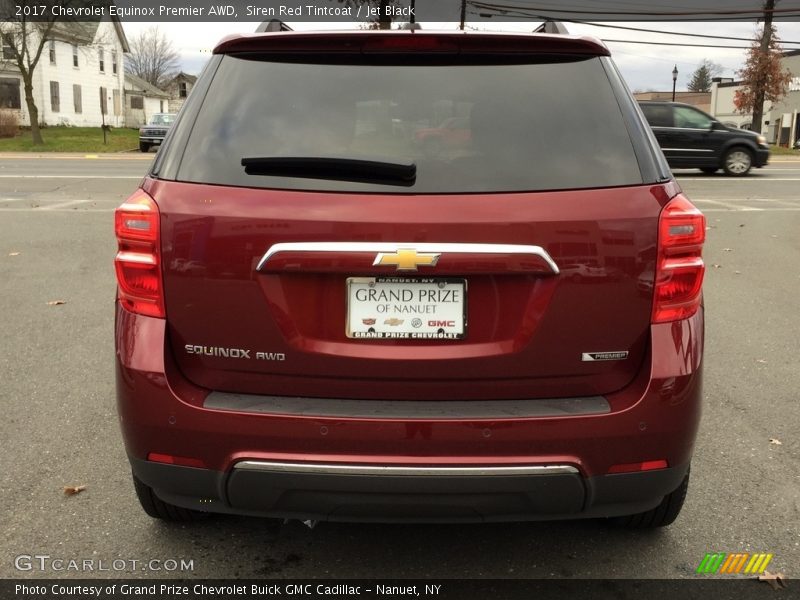 Siren Red Tintcoat / Jet Black 2017 Chevrolet Equinox Premier AWD