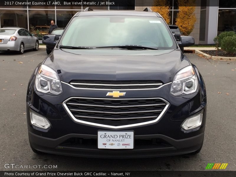Blue Velvet Metallic / Jet Black 2017 Chevrolet Equinox LT AWD