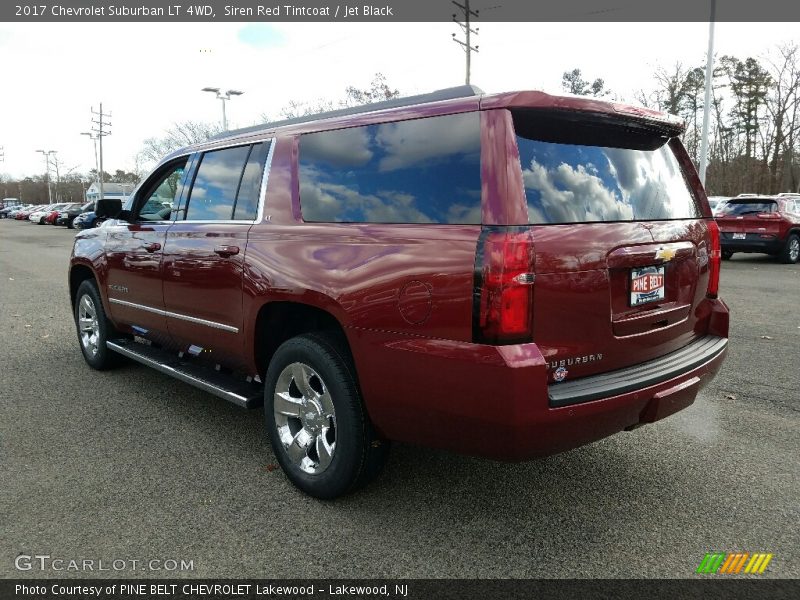 Siren Red Tintcoat / Jet Black 2017 Chevrolet Suburban LT 4WD