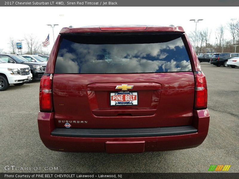 Siren Red Tintcoat / Jet Black 2017 Chevrolet Suburban LT 4WD