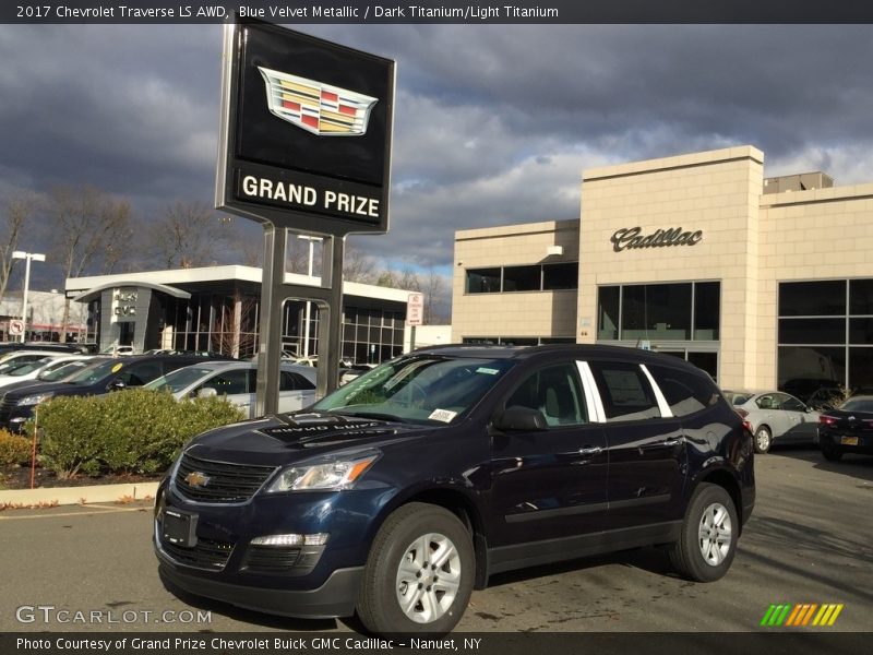 Blue Velvet Metallic / Dark Titanium/Light Titanium 2017 Chevrolet Traverse LS AWD