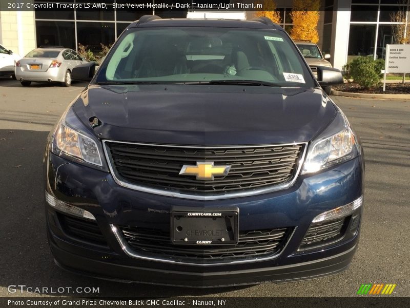 Blue Velvet Metallic / Dark Titanium/Light Titanium 2017 Chevrolet Traverse LS AWD