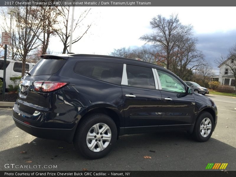 Blue Velvet Metallic / Dark Titanium/Light Titanium 2017 Chevrolet Traverse LS AWD