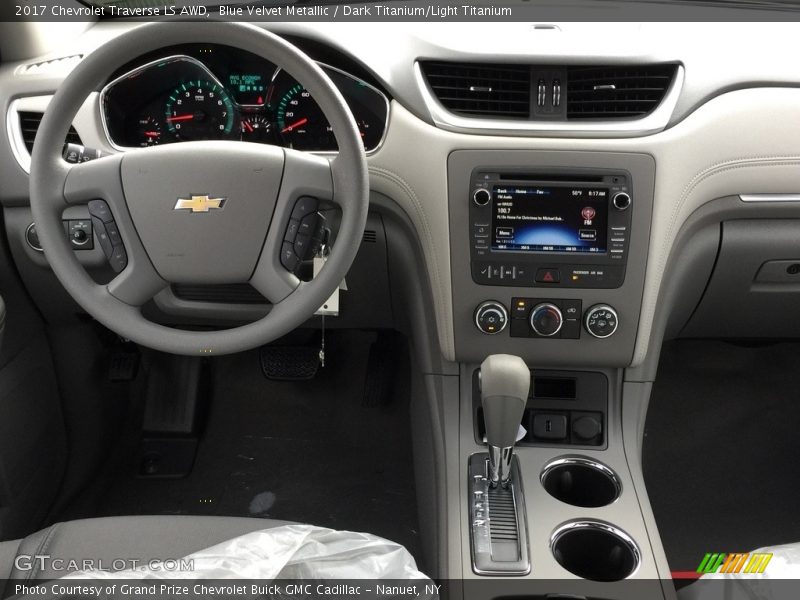 Blue Velvet Metallic / Dark Titanium/Light Titanium 2017 Chevrolet Traverse LS AWD