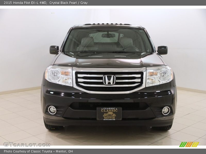 Crystal Black Pearl / Gray 2015 Honda Pilot EX-L 4WD