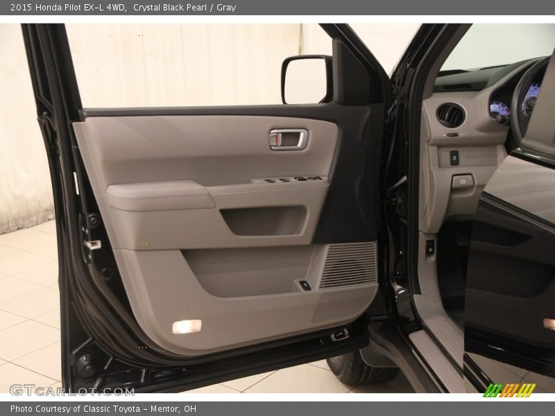 Crystal Black Pearl / Gray 2015 Honda Pilot EX-L 4WD