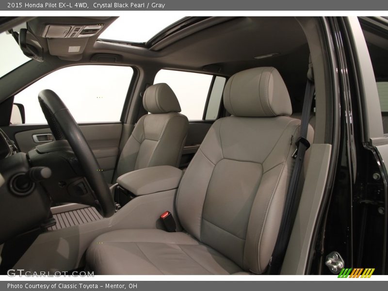 Crystal Black Pearl / Gray 2015 Honda Pilot EX-L 4WD