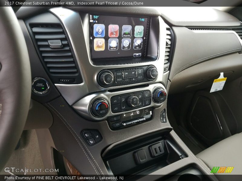 Iridescent Pearl Tricoat / Cocoa/Dune 2017 Chevrolet Suburban Premier 4WD
